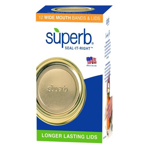 Superb Canning Lids & Bands Wide Mouth 12ct. - Sunrise Market & Deli, LLC